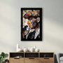 Wallity Pintura Decorativa de Vidrio Templado Multicolor 46 x 72 cm